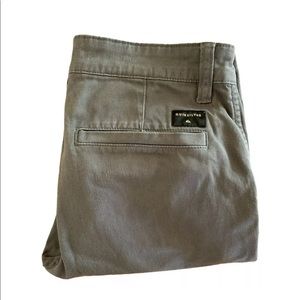 Quicksilver Docker Pants Khaki Size 28 Mens